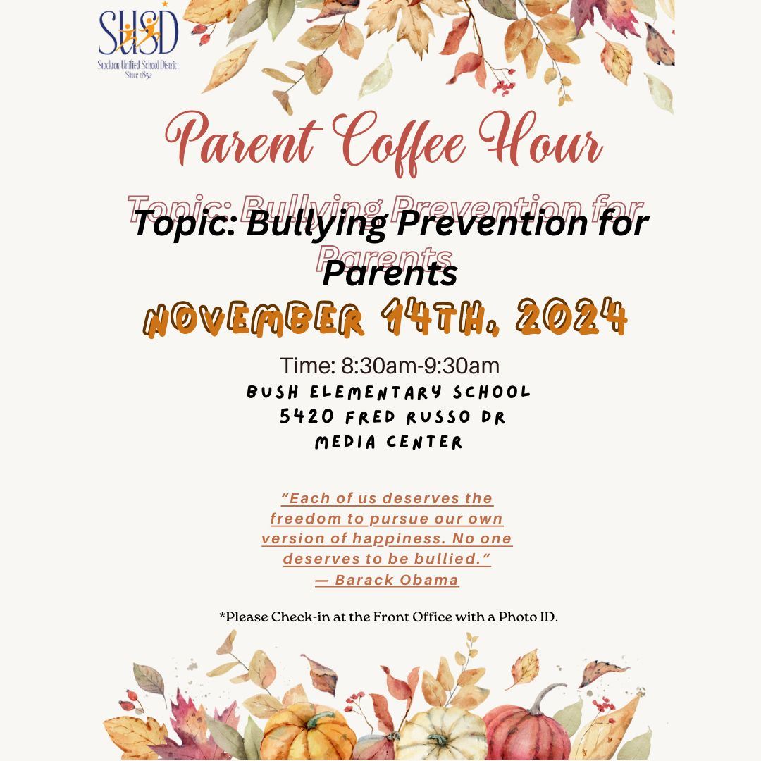  Parent Coffee Hour Flyer